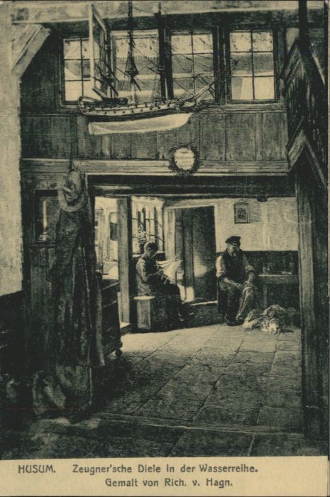 Husum Nordfriesland Husum Zeugnersche Diele Wasserreihe