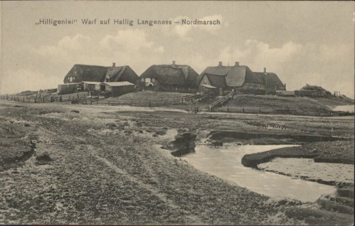 Hallig Langeness Hilligenlei Warf Nordmarsch