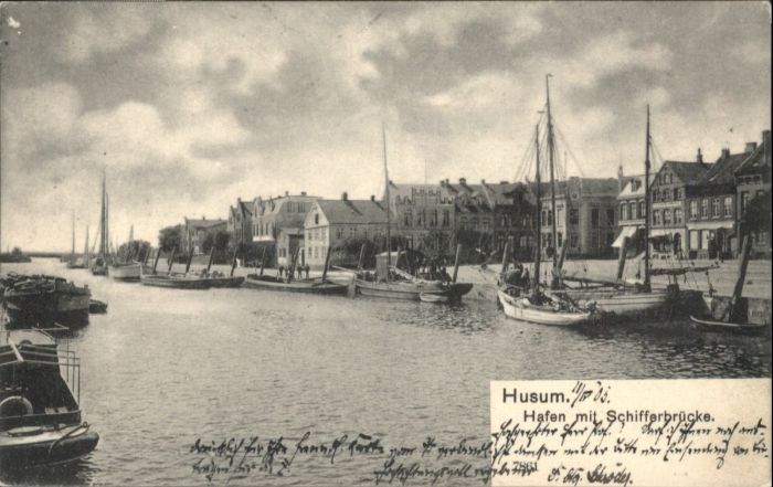 Husum Nordfriesland Husum Hafen Schifferbrücke