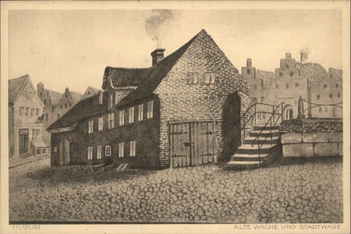 Husum Nordfriesland Husum Wache Stadtwage