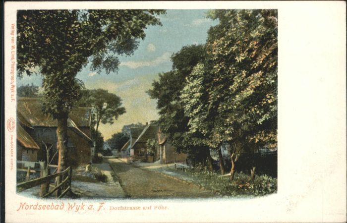 Wyk Foehr ordsee Dorfstrasse