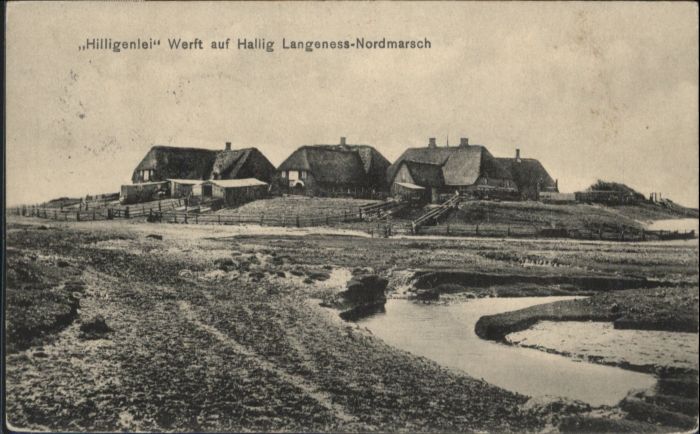 Hallig Langeness Nordmarsch Hilligenlei Werft