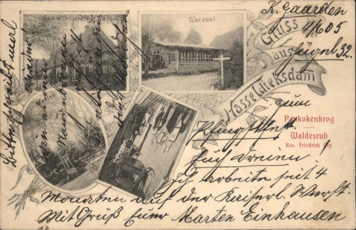 Hasseldieksdamm Pankokenkrog Waldesruh Gastwirtschaft T