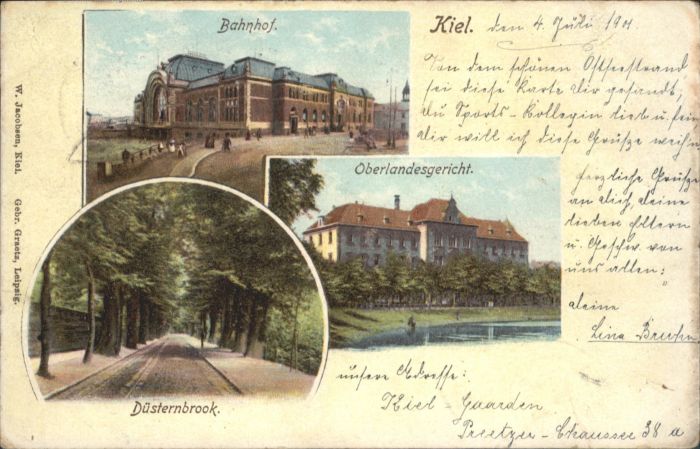 Kiel Bahnhof Oberlandesgericht Düsternbrook