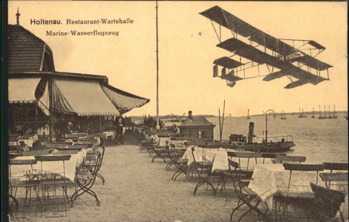 Holtenau Kiel Restaurant Wartehalle Marine Wasserflug