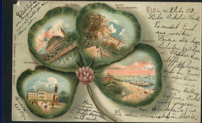 Kiel Schloss Marine Akademie Hafen Universit