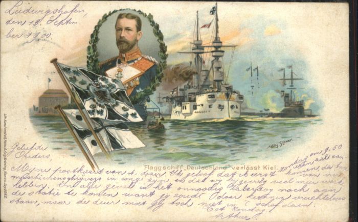 Kiel Flaggschiff Deutschland Fahne Künstler