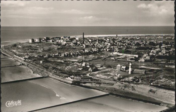 BORKUM Nordseebad Niedersachsen Fliegeraufnahme