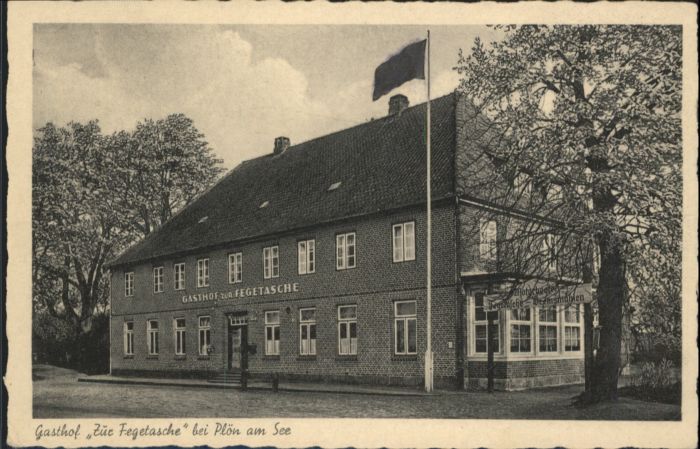 Ploen See Plön Gasthof zur Fegetasche
