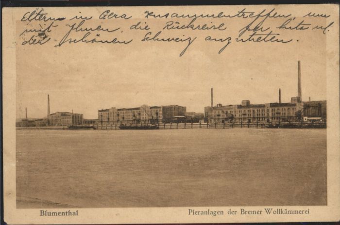 Blumenthal Bremen Blumenthal Pier Bremer Wollkämmerei