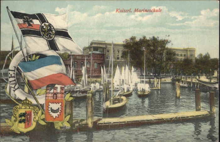 Wik [Stempelabschlag] Kiel Marineschule Fah
