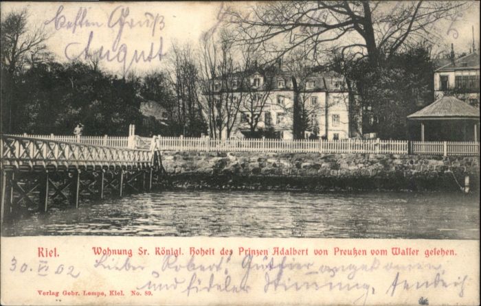 KIEL  CITY Wohnung Prinz Adalberg von Preussen
