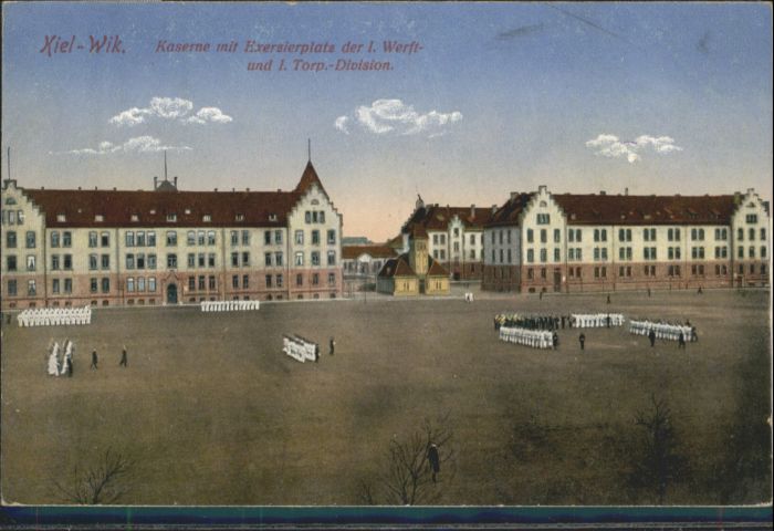 Wik Kiel Kaserne Exerzierplatz 1. Werft-Div