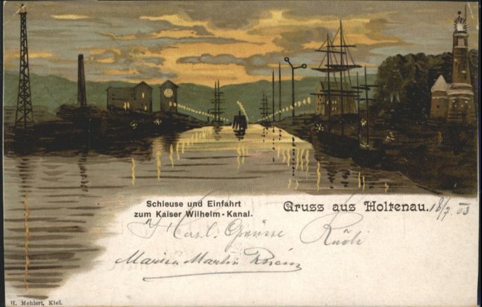 Holtenau Kiel Schleuse Kaiser-Wilhelm-Kanal