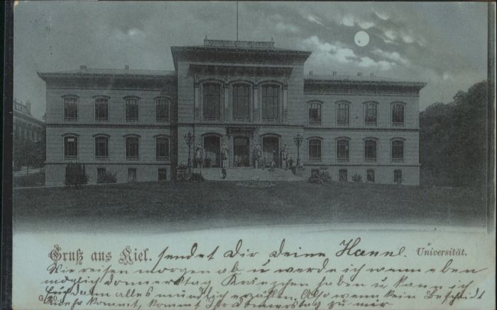 KIEL  CITY Universitaet Mondscheinkarte