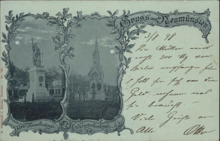 Neumuenster Schleswig-Holstein Neumünster Drei Kaiser Denkmal