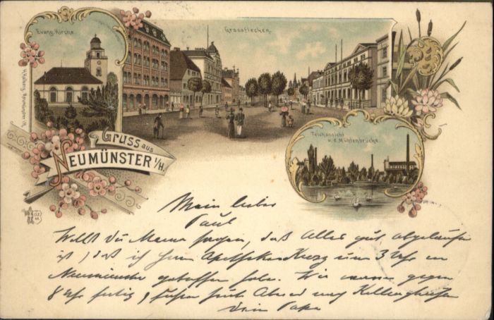 Neumuenster Schleswig-Holstein Neumünster Kirche Grossflecken Mühlenbr