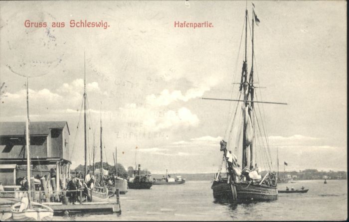 Schleswig Holstein Schleswig Hafen Schiffe