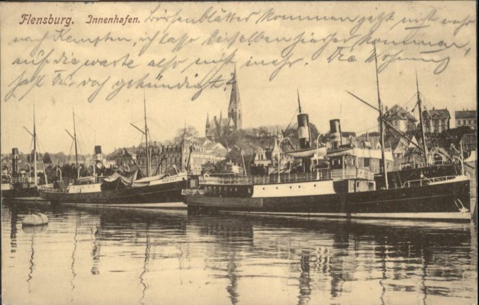 Flensburg Innenhafen Schiffe