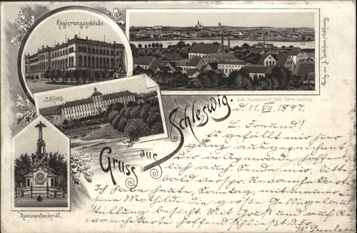 Schleswig Holstein Schleswig Regierungsgebäude Schloss Kan