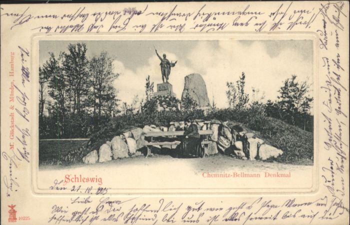 Schleswig Holstein Schleswig Chemnitz-Bellmann-Denkmal