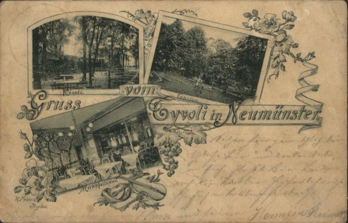 Neumuenster Schleswig-Holstein Neumünster Tyvoli Garten Muschelsaal
