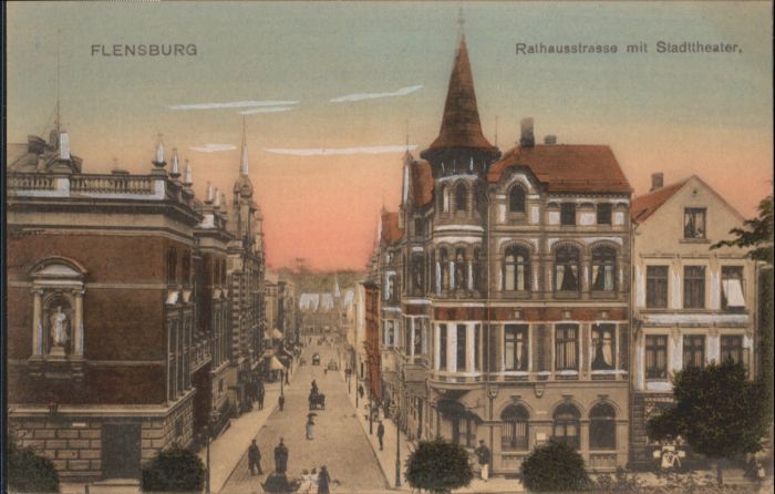 Flensburg Rathausstrasse Stadttheater