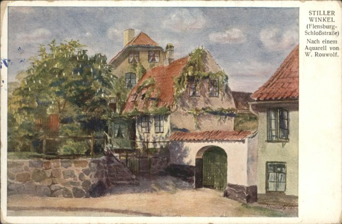 Flensburg Schlossstrasse Stiller Winkel Künstler