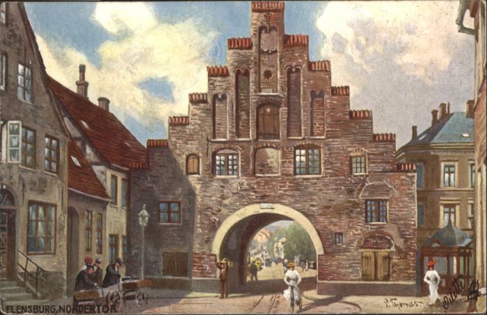 Flensburg Nordertor Künstler P. Thomas