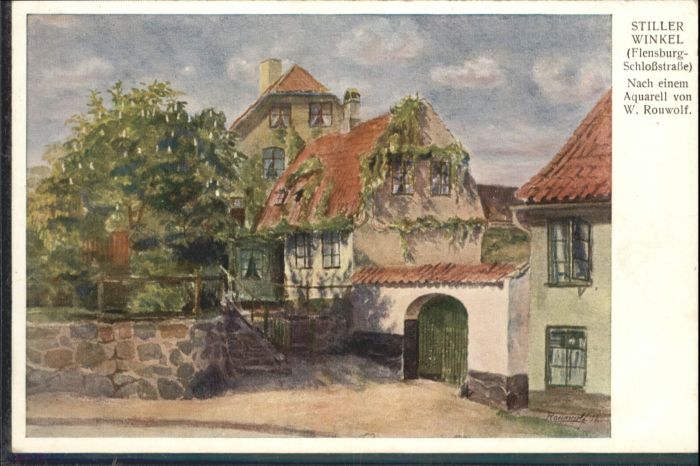 Flensburg Schlossstrasse Stiller Winkel Künstler