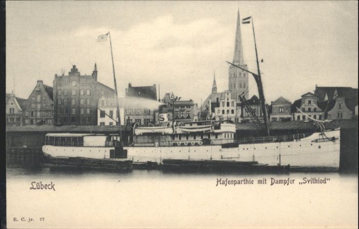 Luebeck afen Dampfer Svithiod