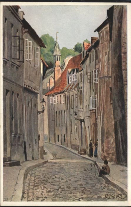 Luebeck leiner Kiesau Künstler G. Boese *