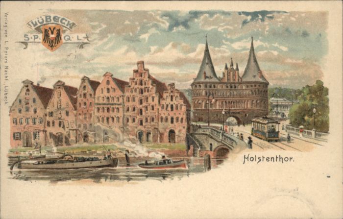 Luebeck trassenbahn Holstentor