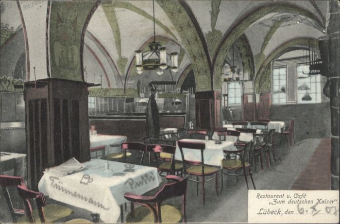 Luebeck estaurant Cafe zum Deutschen Kaiser