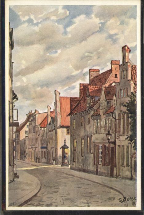 LueBECK  CITY osenstrasse Kuenstler G. Boese *