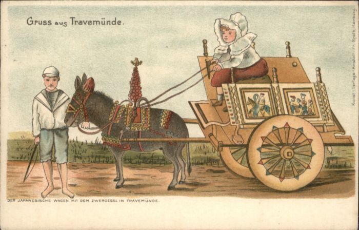 Travemuende Ostseebad Travemünde Japanischer Wagen Zwergesel
