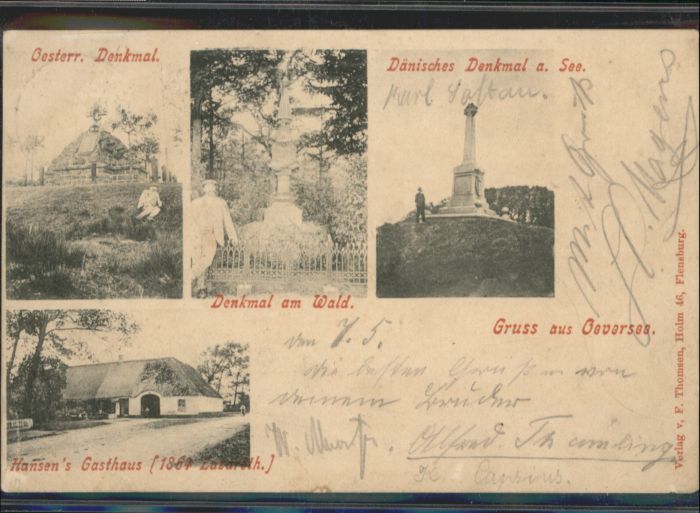 Oeversee Denkmal Hansens Gasthaus