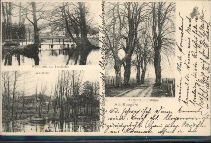 Husby Flensburg Alt-Seegaard Waldteich Wohnhaus am Inse