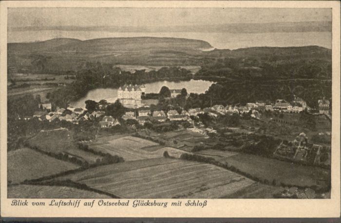 Gluecksburg Ostseebad Glücksburg_Ostsee Luftschiff Schloss