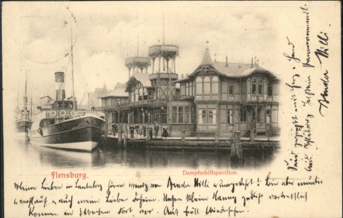 Flensburg Dampfschiffspavillon Dampfer