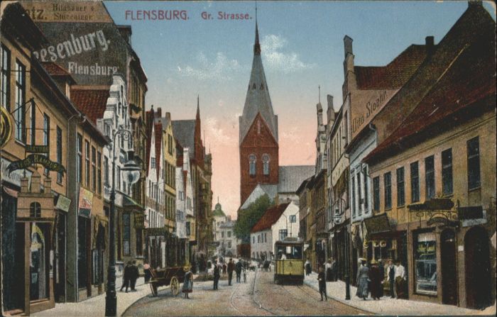 Flensburg Strassenbahn Grosse Strasse