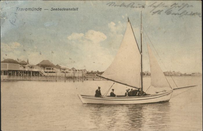 Travemuende Ostseebad Travemünde Seebadeanstalt Segelboot