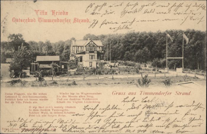 Timmendorfer Strand Villa Frieda Gedicht