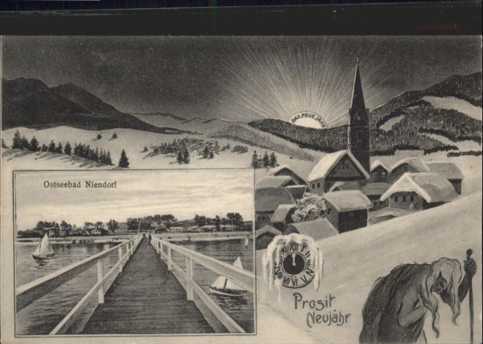 Niendorf Timmendorfer Strand Neujahrskarte