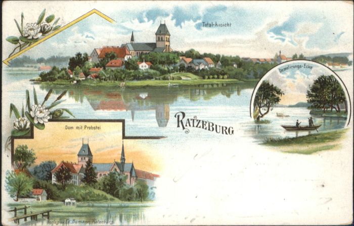 Ratzeburg Dom Probstei Litho