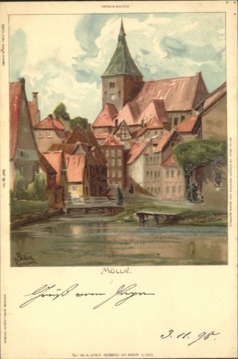 Moelln Lauenburg ünstler C. Biese *