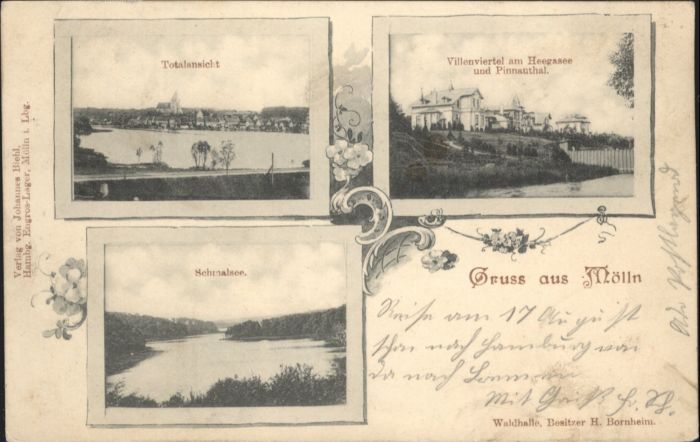 Moelln Lauenburg chmalsee Villenviertel Heegasee Pinnaut