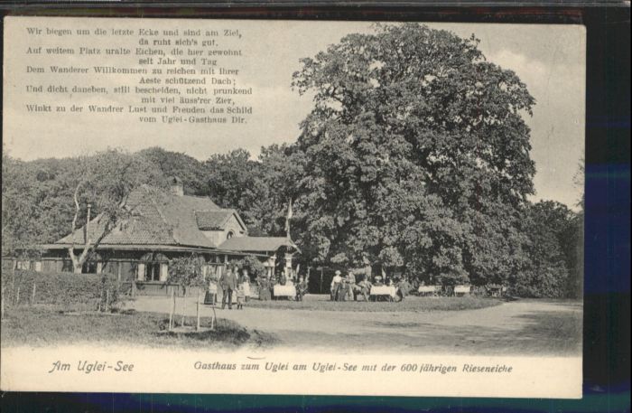 Eutin Uglei-See Gasthaus zum Uglei Gedicht