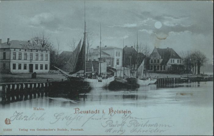 Neustadt Holstein Mondscheinkarte Hafen