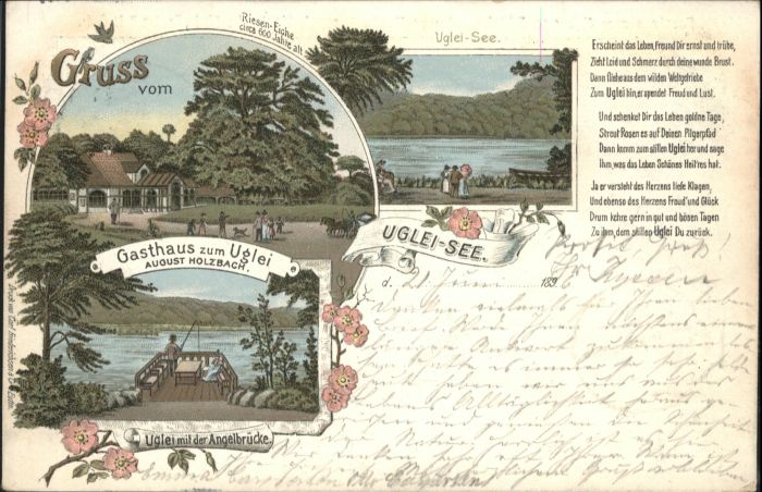 Malente-Gremsmuehlen gleisee Gasthaus zum Uglei Angelbrücke